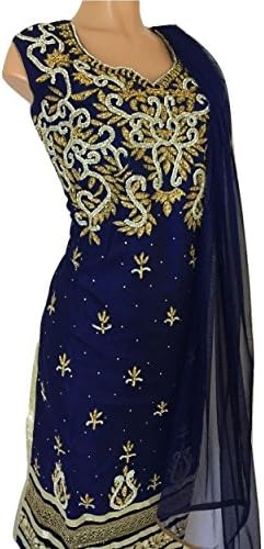 Women Plus Size Punjabi Salwar Suit Indian Reception Anarkali Dress