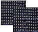 Oriental Silk Cushion Cover CHINESE POETRY (BLUE)