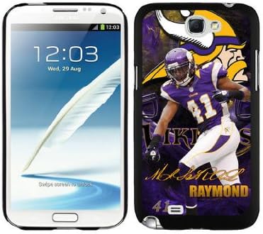WOWCASE Minnesota Vikings Mistral Raymond NFL Rugged Case for Samsung Galaxy Note 2 Sport Fans Samsung Note 2 case-Christmas Gift