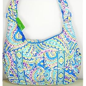 Vera Bradley Cargo Sling Crossbody Shoulder Bag (Capri Blue)