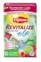 Lipton Green Tea To Go, Revitalize Raspberry Lime, 10-count, 0.05-Ounce Boxes (Pack of 6)