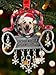 Dog Ornament -- Pet Photo Ornament with Dangling Sparkling Snowflakes and Embossed with the Saying 