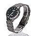 Watches For Men, Business Men's Black Steel Wrist Watches With Link Bracelet