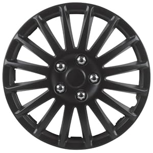 Unitec 75175 Premium- Radzierblenden 4er- Satz Suzuka, schwarz 38,1 cm (15 Zoll)