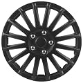 Unitec 75174 Premium- Radzierblenden 4er- Satz Suzuka, schwarz 35,6 cm (14 Zoll)