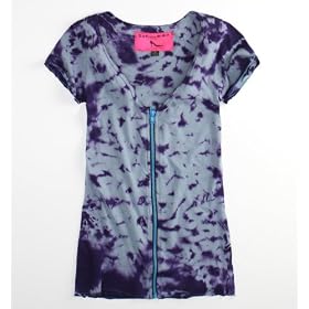 Amazon.com: Born Famous Couture Tye Dye Zip V-Neck Tee: Clothing : tye dye zip born famous couture born famous born famous couture tye dye zip vneck tee