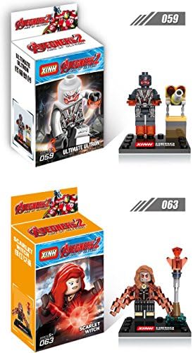 8pcs Super Heroes Avengers Iron Man Hulk age of Ultron black widow Thor Building Blocks Minifigure Toy Compatible With Lego