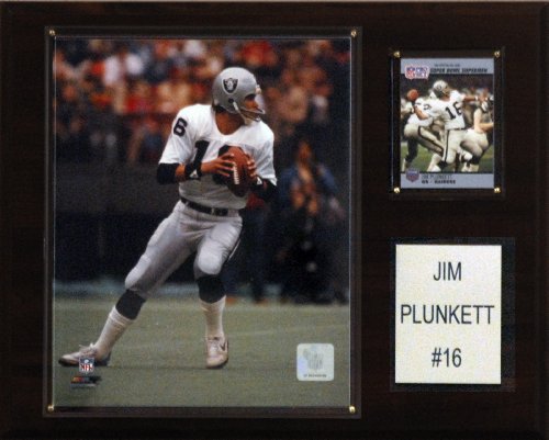 NFL Jim Plunkett Oakland Raiders Player Plaque