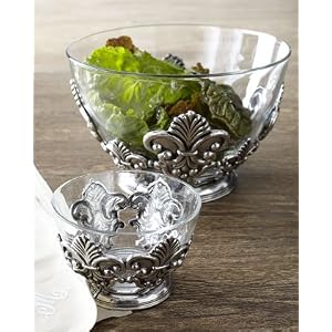 Valpeltro Small "Fleur De Lis" Glass Bowl