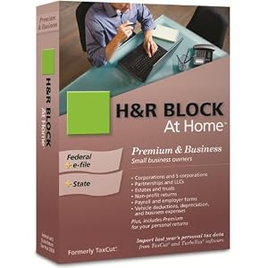 H&R Block At Home 2009 Premium & Business Federal + State + eFile [Formerly TaxCut]
