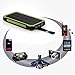 [15000mah Solar Panel Charger with 6LED Flashlight] Hallomall Portable Phone Charger Backup Power Pack, Dual USB Port External Battery Charger for Smart phones Camera and Other 5V USB Devices (green)