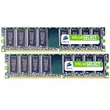 Corsair VS2GBKIT400C3 Value Select 2GB 2 x 1GB PC3200 400MHz 184-Pin DDR CL3 Dual Channel Desktop Memory Kit