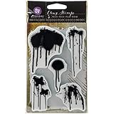 Prima Marketing Cling Stamp 4 x 6"-Paint Drips