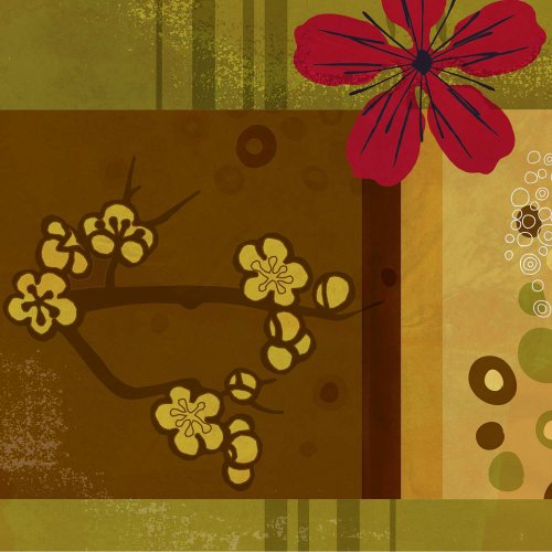 Asian Garden 4 Wall Art – 24×24″
