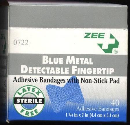 Detectable Fingertip Adhesive Bandages (480 Bandages)
