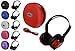 1 Kid Sized Wireless Infrared Car DVD IR Automotive Colored Adjustable 2 Channel Headphones with Case and 3.5mm Auxiliary Cord. Note: Will Not Work on 2017+ GM's or Pacifica