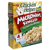 Hamburger Helper Microwave Singles, Chicken Fettuccine Alfredo, 6.8-Ounce Box (Pack of 4)