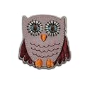 Eule 5,6 cm * 5,8 cm B�GELBILD AUFN�HER APPLIKATION Kinder rosa pink orange rot bunt blau Uhu Kauz Schleiereule Fl�gel Vogel Eulen Owl Patch