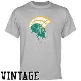 NCAA Norfolk State Spartans Ash Distressed Logo Vintage T-shirt