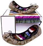 Coach Jilly Signature Travel Ballet Flats
