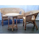 Reformation Cane Conservatory Furniture 4 Piece Suite Set Natural