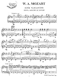 Mozart 9 Variations Upon a Minuet by Duport: Instantly download and print sheet music