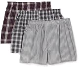 Fruit of the Loom Mens 3 pack low rise collection woven boxer