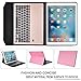 Ottertooth iPad Pro 12.9 Keyboard Case, Ultra-thin Aluminum Bluetooth Smart Keyboard Portfolio Case, with Auto Sleep/Wake,for iPad Pro 12.9-inch,Pink