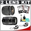 Tamron 28-80mm Lens + Tamron 70-300mm Di Macro Lens + (2) UV Filters + Accessory Kit for Pentax K-x, K-7, K2000, K-7, K10D, K20D, K100D, K110D & K200D Digital SLR Cameras
