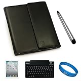 Premium Black Textured Leather Smart Case Cover (Supports Sleep Mode) for Apple iPad 2 Wifi Wireless Tablet and Apple iPad 1st Generation (16GB, 32GB, 64GB) fits Models: MC769LL/A, MC770LL/A, MC916LL/A, MB292LL/A, MB293LL/A, MB294LL/A + Clear Screen Prote Premium Black Textured Leather Smart Case Cover (Supports Sleep Mode) for Apple iPad 2 Wifi Wireless Tablet and Apple iPad 1st Generation (16GB, 32GB, 64GB) fits Models: MC769LL/A, MC770LL/A, MC916LL/A, MB292LL/A, MB293LL/A, MB294LL/A + Clear Screen Prote