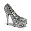 TEEZE-06R, 5 3/4" Rhinestoned Concealed Platform Pump