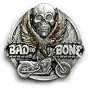 BAD TO THE BONE Belt Buckle Motorcycle Biker Skull Eagle
