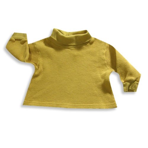 Tumbleweed - Infant Boys Long Sleeve Thermal Turtleneck, Gold (Size 18Months)
