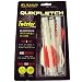 New Archery Products 6-Pack 2-Inch Quickfletch Twister Vanes (White/Orange)