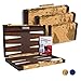 Get The Games Out Top Backgammon Set - Classic Board Game Case - Best Strategy & Tip Guide - Small Map Color