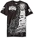Southpole Men's Short Sleeve Puff Screen Print Graphic Tee Logo