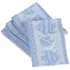 DII Coastal Tropical Fish Pastel Blue Jacquard Dish cloth, Set of 4