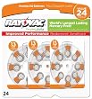 Rayovac L13ZA-24ZM Mercury Free Hearing Aid Batteries - Size 13, 24 Count Package