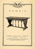 1919 Ad Phoenix Furniture Wooden Finished Side Table - Original Print Ad