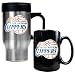 Los Angeles Clippers NBA Stainless Steel Travel Mug & Black Ceramic Mug Set - Primary Logo by Great American Products