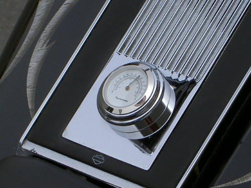 Motorcycle Console Clock, White Dial