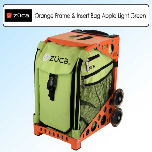 Zuca Sport Bundle With Orange Frame -SFORANGE & Sport Insert Bag Apple Light Green -SIBA122 Zuca Sport Bundle With Orange Frame -SFORANGE & Sport Insert Bag Apple Light Green -SIBA122