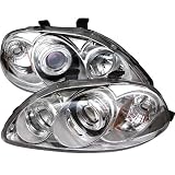 Best Price Spyder Auto Honda Civic Chrome Halogen Projector Headlight