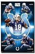 Indianapolis Colts (Peyton Manning, Dallas Clark, Reggie Wayne, Anthony Gonzalez, Bob Sanders) - 22x34