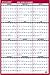 AT-A-GLANCE PM2628 Erasable Vertical/Horizontal Wall Planner, 24 x 36, Blue/Red, 2016