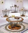 Venetian Oak End Table By Acme Furniture