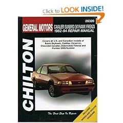 General Motors Cavalier/Sunbird/Skyhawk/Firenza 1982-94 (Chilton Total Car Care Automotive Repair Manuals)