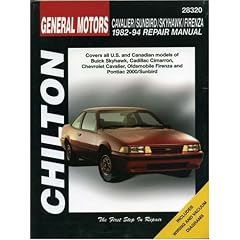 General Motors Cavalier/Sunbird/Skyhawk/Firenza 1982-94 (Chilton Total Car Care Automotive Repair Manuals)