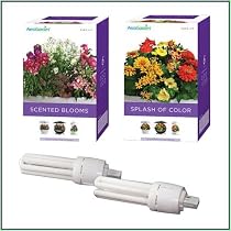 AeroGarden AeroGrow 6-Pod Seed bundle: Splash of Color and Scented Blooms Seed Pods with Replacement Bulbs