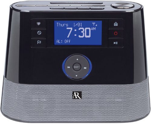 AR ARIR200 Tabletop Wi-Fi Internet Radio with Alarm (Black)